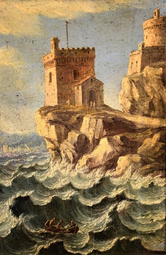 Louis XIV - &quot;Stormy navy&quot; Orazio Grevenbroeck (Milan1676-Naples1739)